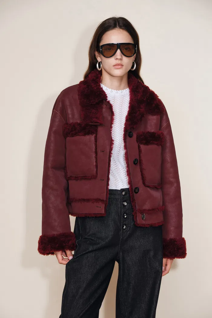 Maestrale Coat in Faux Shearling - Image 2