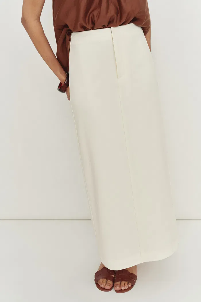 Magalie Straight Skirt in Australian Merino Blend - Image 6