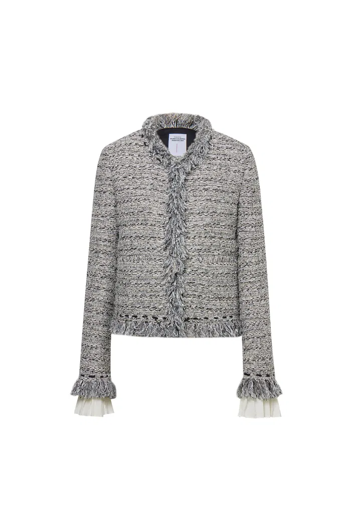 Marcela Coat in Coarse Wool Tweed - Image 10