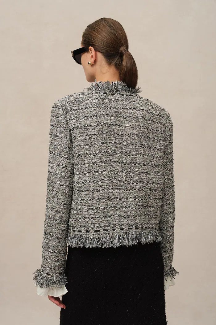 Marcela Coat in Coarse Wool Tweed - Image 6