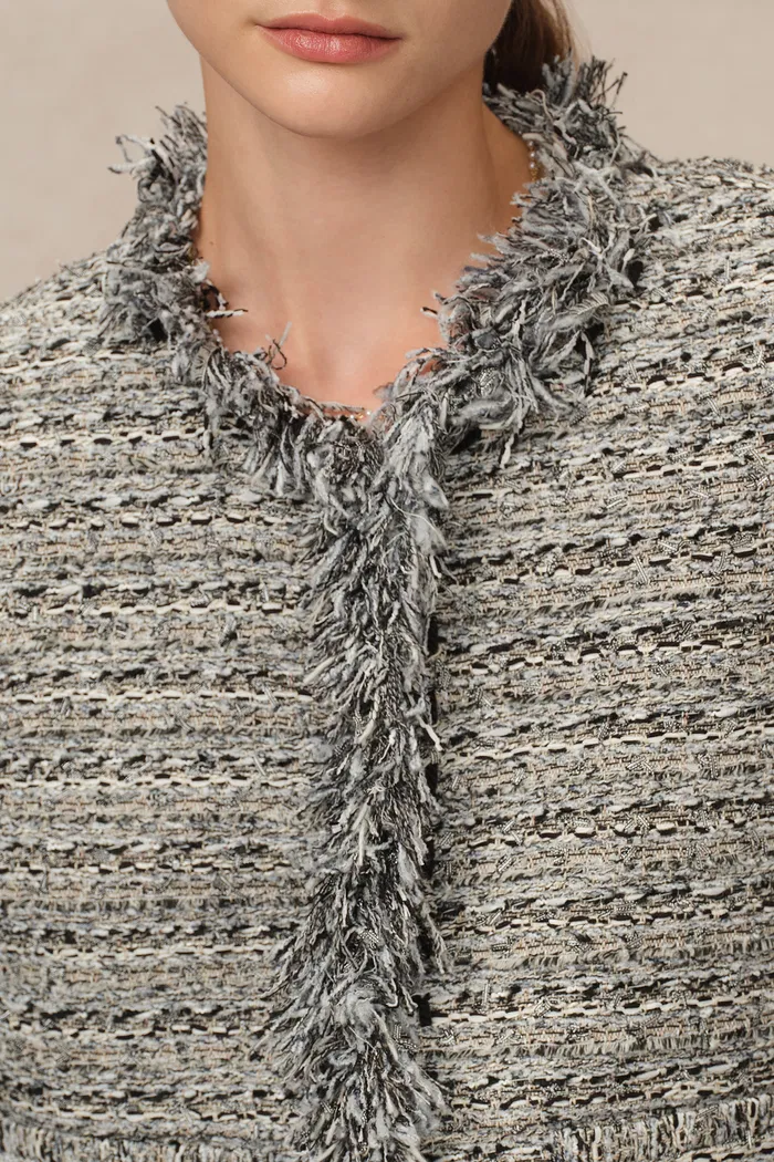 Marcela Coat in Coarse Wool Tweed - Image 8