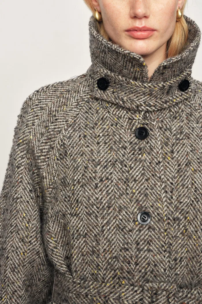 Margot Long Coat in Wool-Alpaca Blend - Image 7