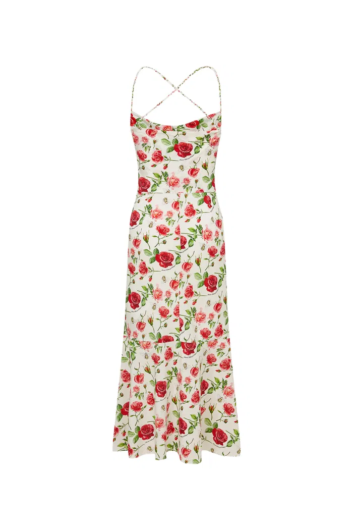 Martina Rosie Maxi Dress in Silk Crepe de Chine - Image 11