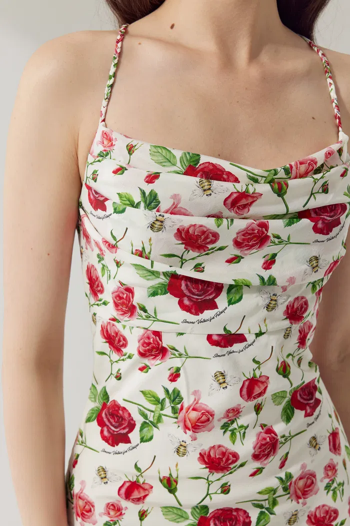 Martina Rosie Maxi Dress in Silk Crepe de Chine - Image 7