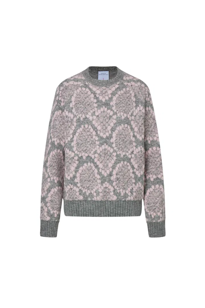 Masina Sequined Snake Zodiac Sweater in Chunky Merino Wool Knit - Image 10