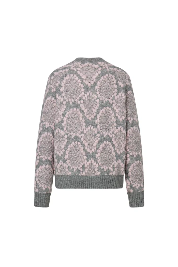 Masina Sequined Snake Zodiac Sweater in Chunky Merino Wool Knit - Image 11