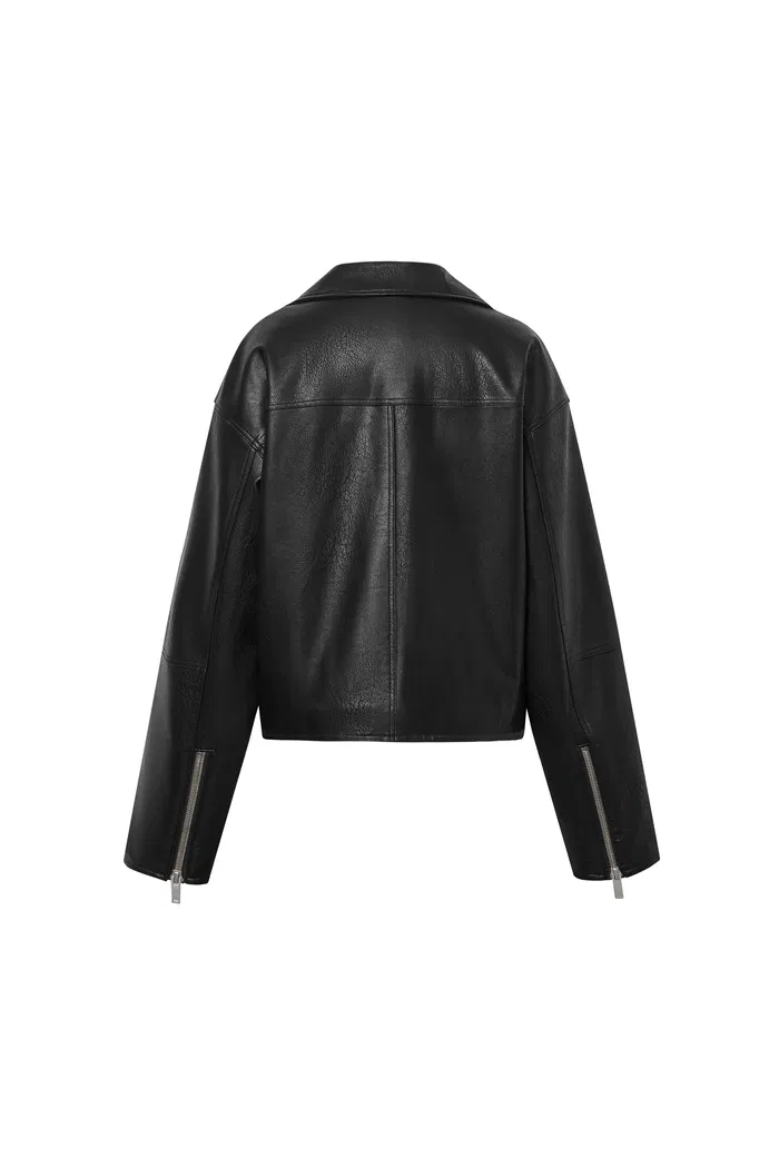 Melford Biker Jacket in Vegan Leather - Image 11