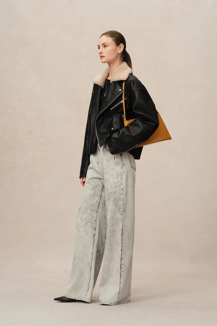 Melford Biker Jacket in Vegan Leather - Image 4