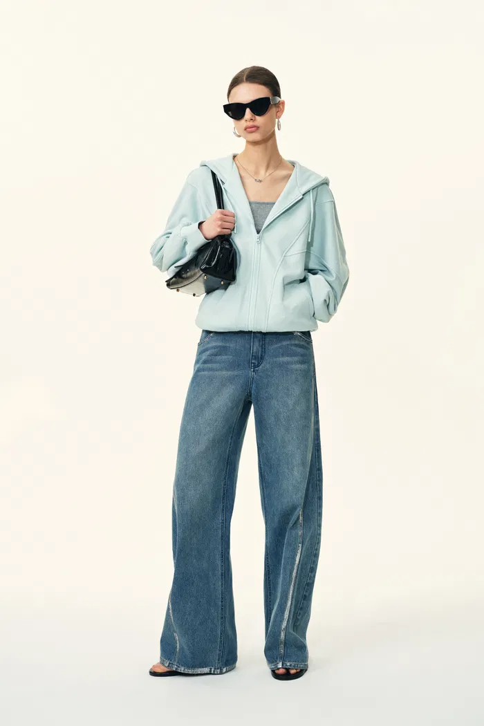 Melody Batwing Sleeve Oversized Hoodie in Cotton