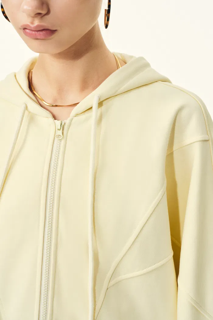 Melody Batwing Sleeve Oversized Hoodie in Cotton - Image 5