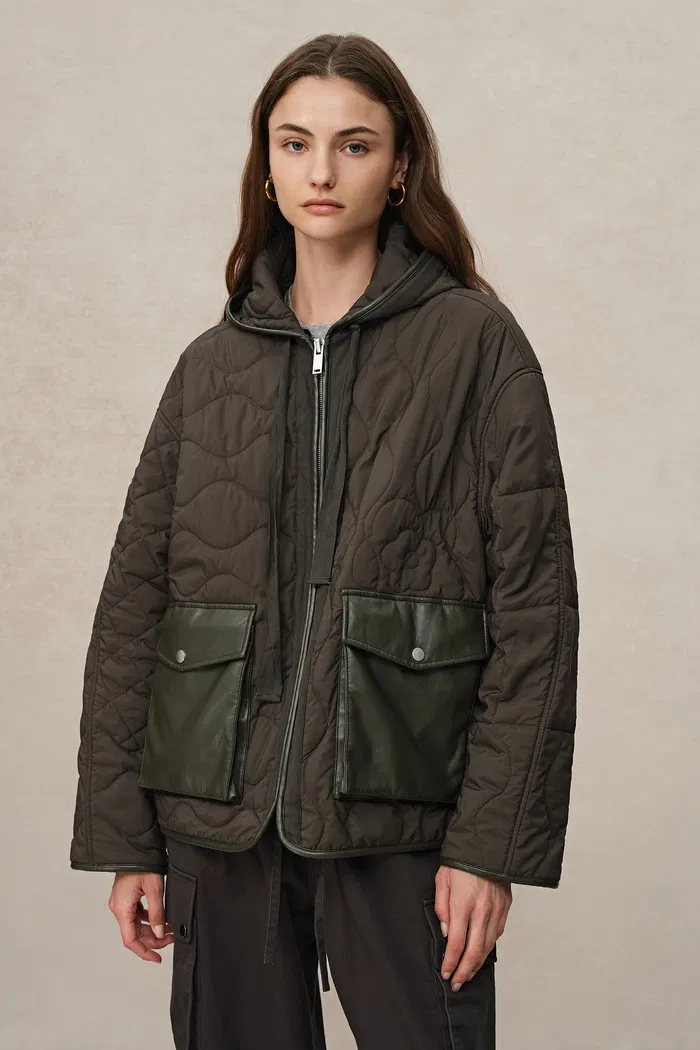 Michelle Water-Repellent Quilted Puffer Jacket in Lighweight High Density Fabric - Image 2