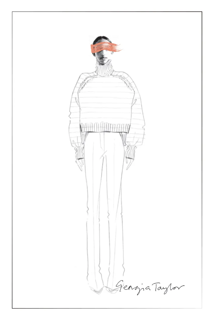 Mignon Striped Sweater in Alpaca Blend Knit - Image 7