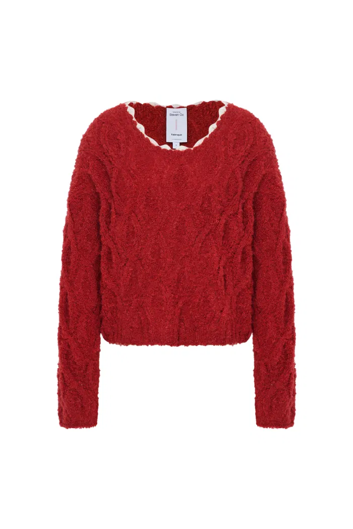 Mist Sweater in Kid Mohair Bouclé Knit - Image 11