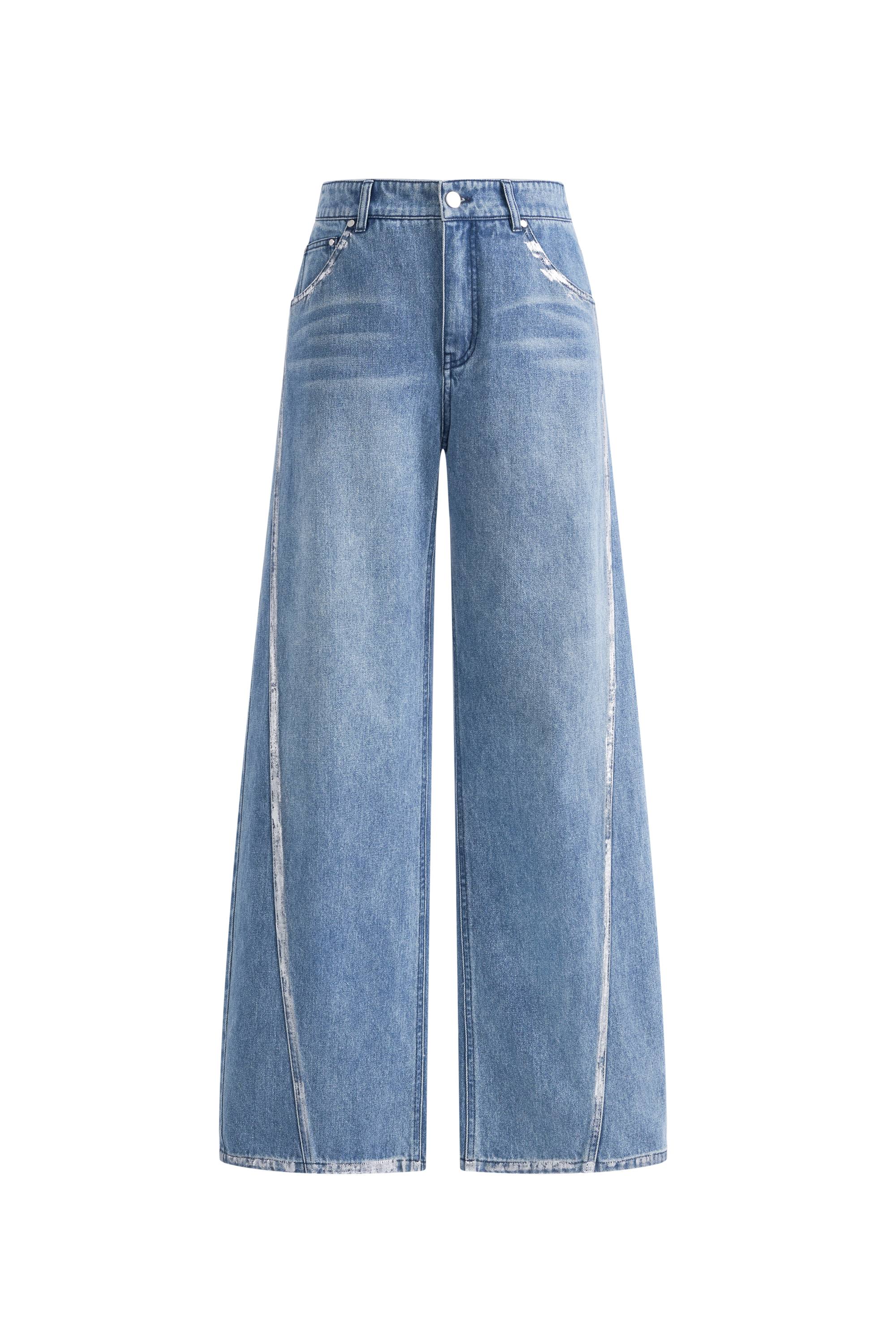 Monroe Silver Back Pocket Jeans in Cotton Denim - Image 7