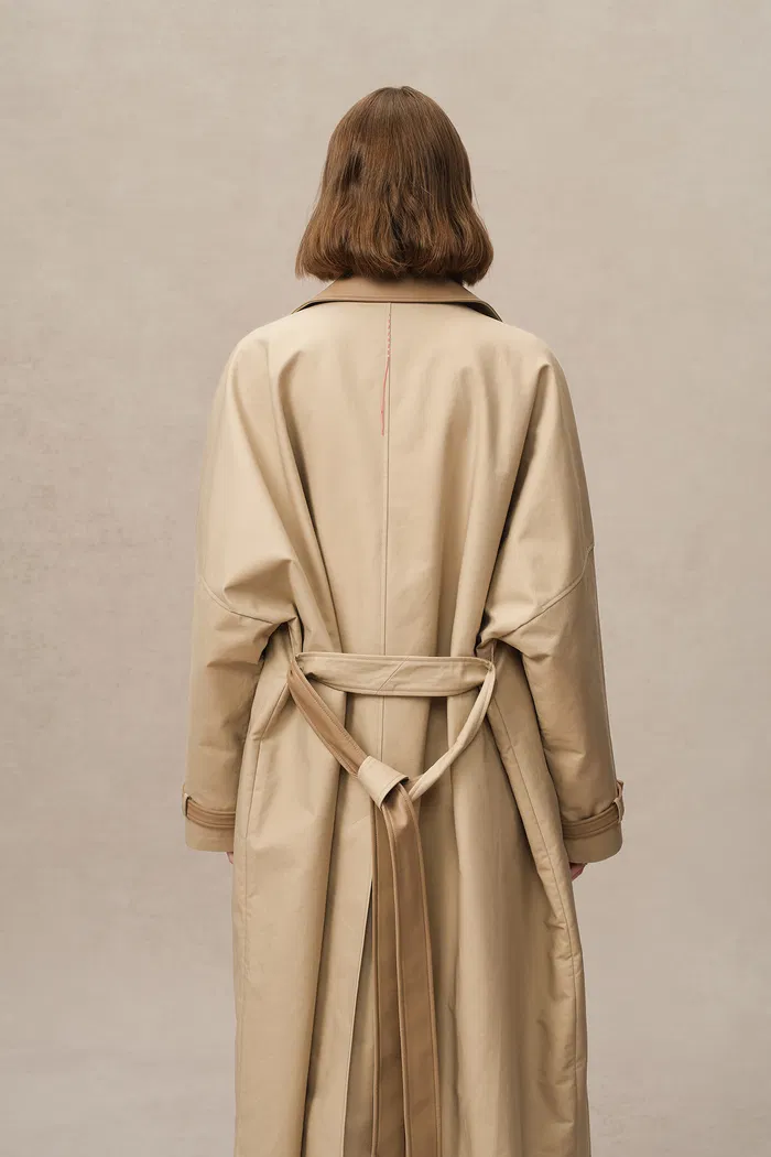 Morrone Belted Trench Coat in Cotton - Image 6