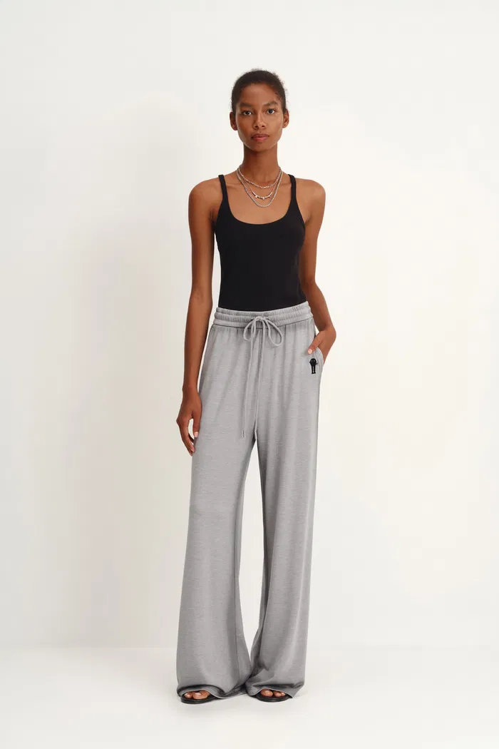 My Mr. Shadow Hand Sprayed Edges Drawstring Sweatpants in Modal-Acetate - Image 2