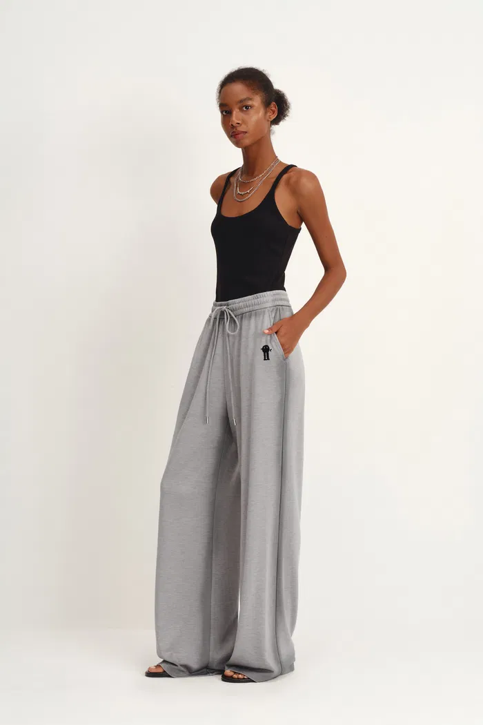 My Mr. Shadow Hand Sprayed Edges Drawstring Sweatpants in Modal-Acetate - Image 3