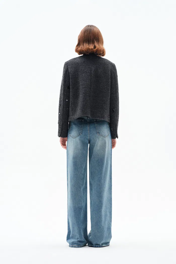 Nico Hand Sewn Embellished Jeans in New Lightweight Washed Denim - Image 5