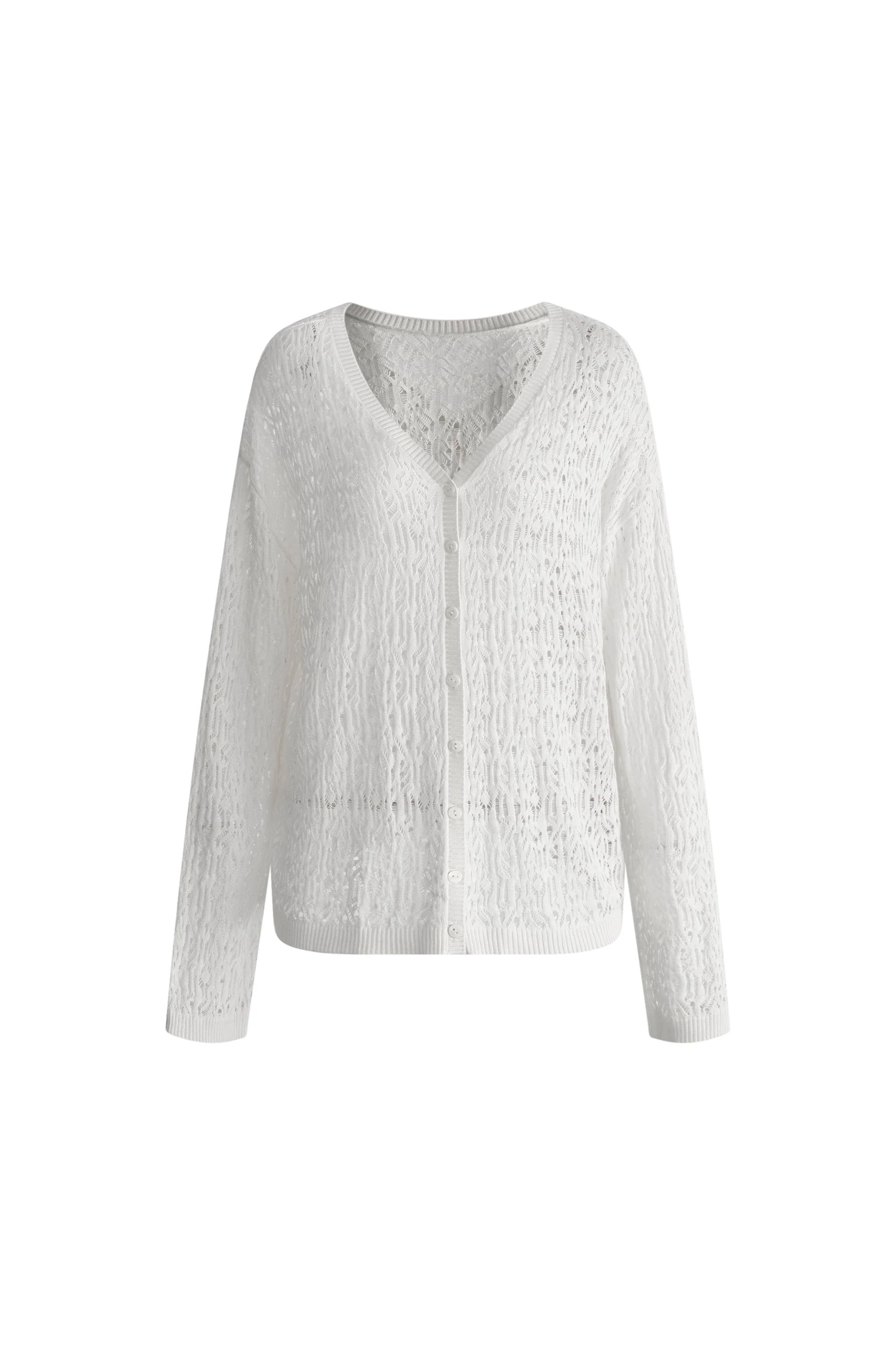 Nicole Reversible Front or Back Sweater in Triacetate with Cashmere Knit - Image 8