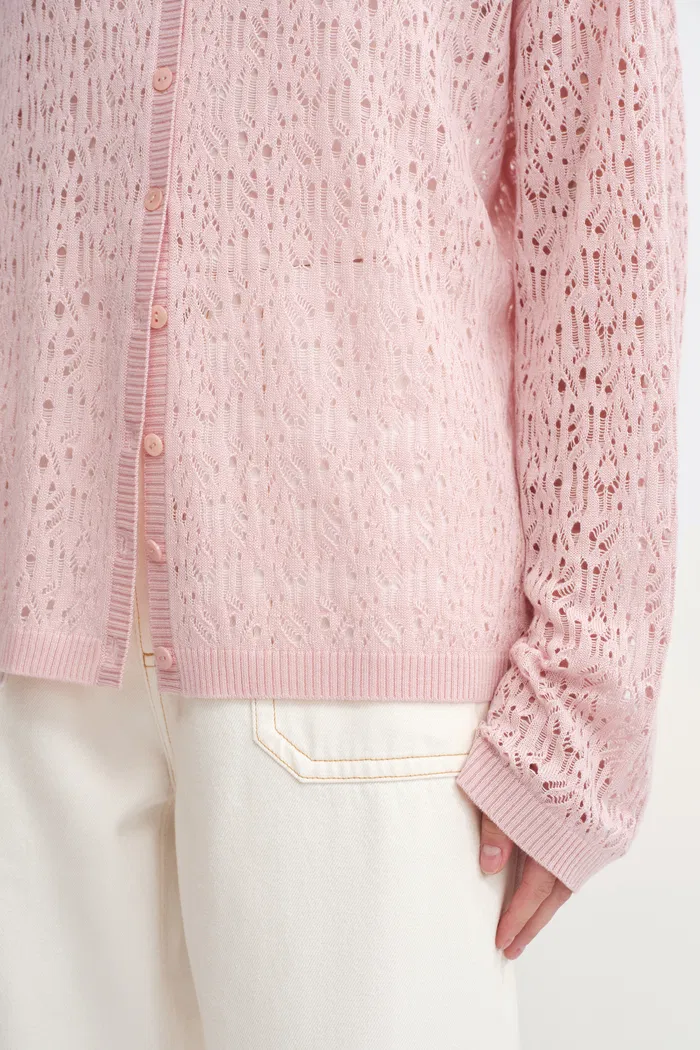 Nicole Reversible Front or Back Sweater in Triacetate with Cashmere Knit - Image 6
