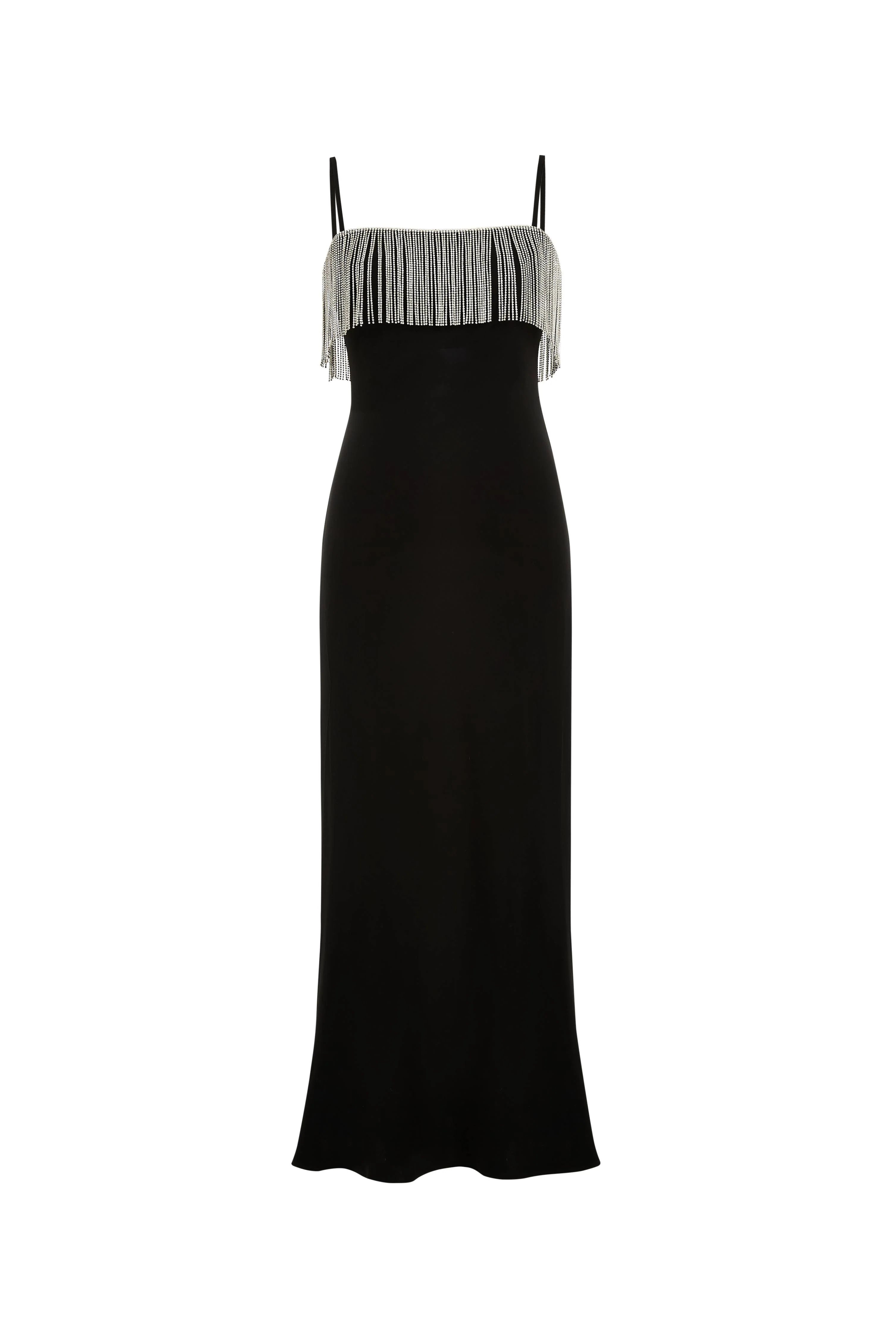Nocturne Embellished Slip Dress in Viscose Acetate Blend - Image 7