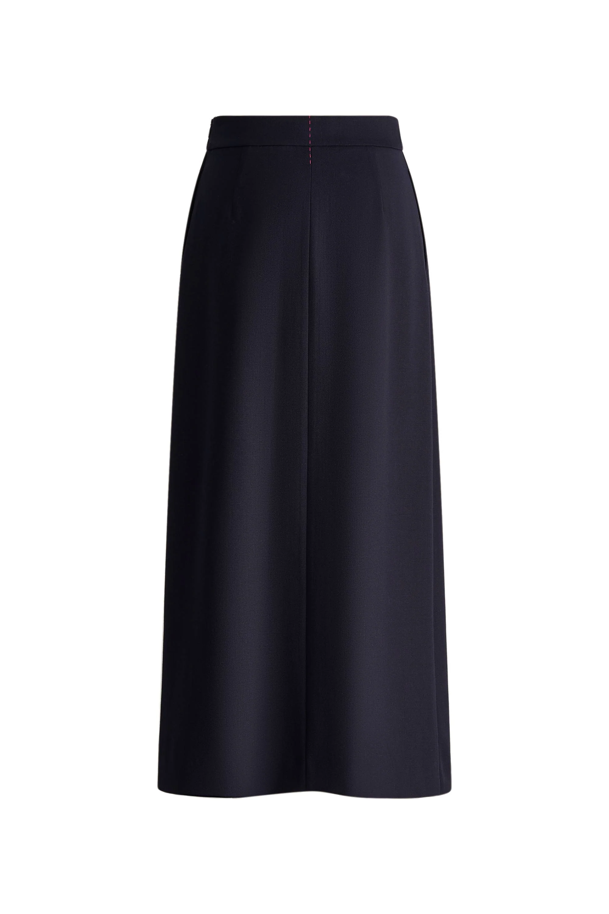 Nora Buttoned Up A-Line Skirt in Australian Merino Wool - Image 8