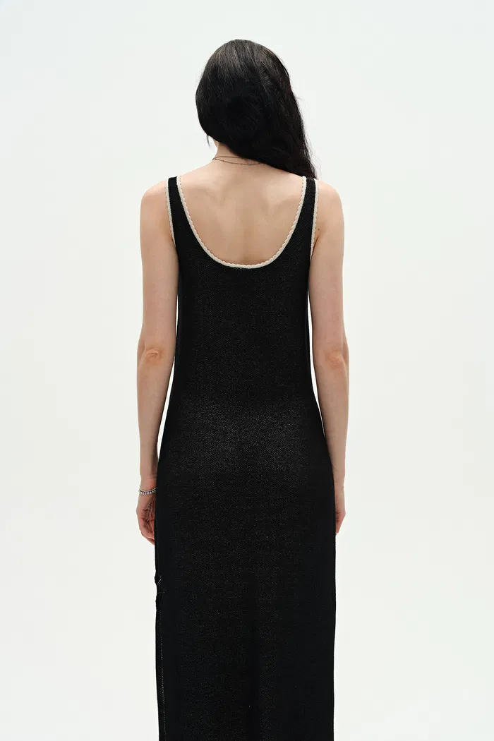 Nora Maxi Dress in Cotton Blend Knit - Image 2