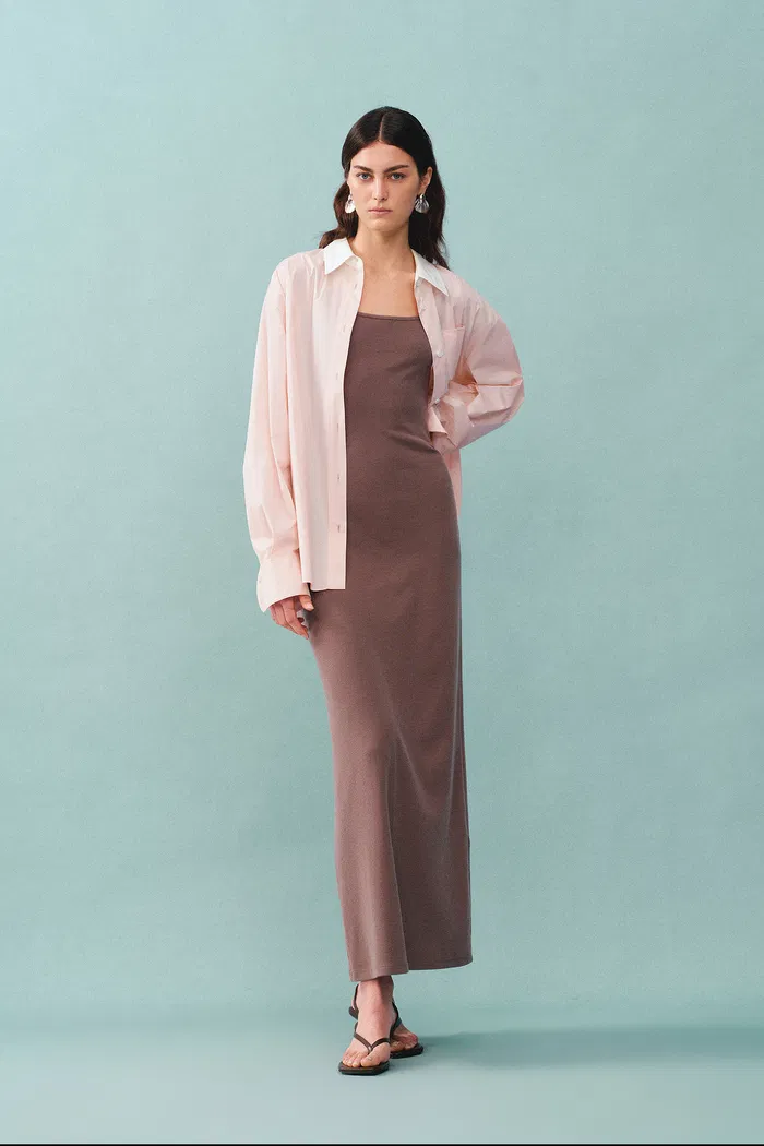 Nyota Contrast Shirt in Cotton Poplin - Image 9