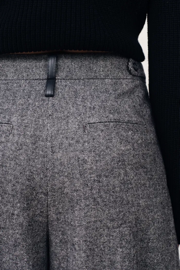 Oakley Oversized Suit Pants in Lightweight Merino Herringbone - Image 6