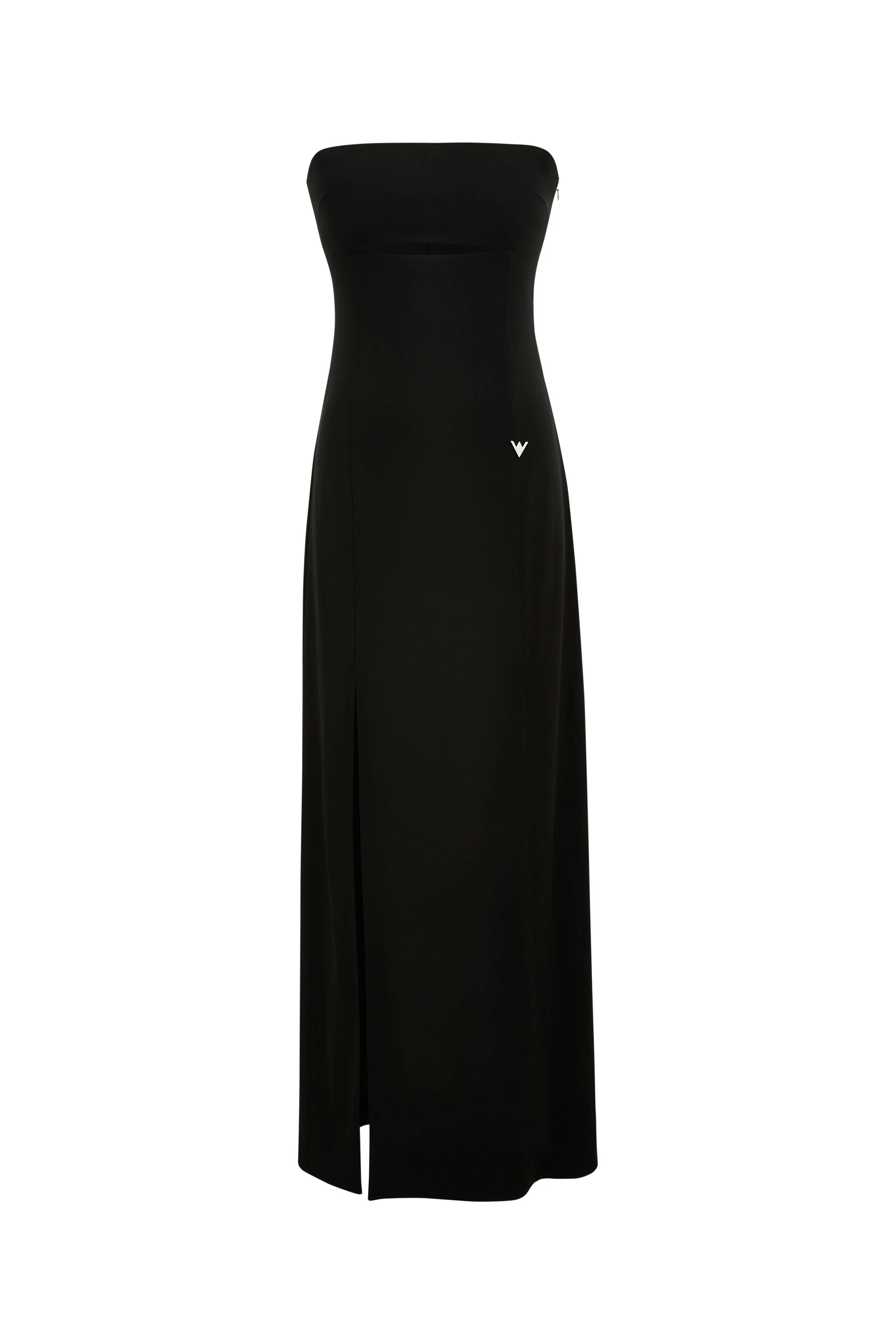 Obsidian Strapless Structured Bandeau Dress in Four-Way Stretch Fabric - Image 7