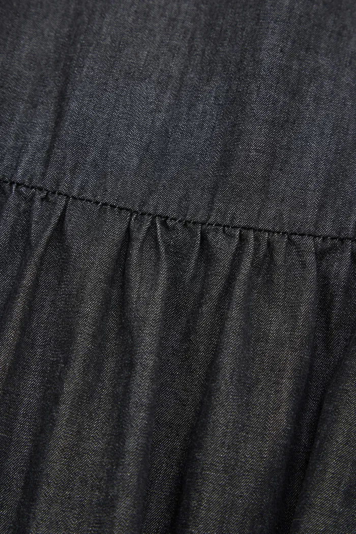 Ocean Dress in Washed Cotton Denim - Image 9
