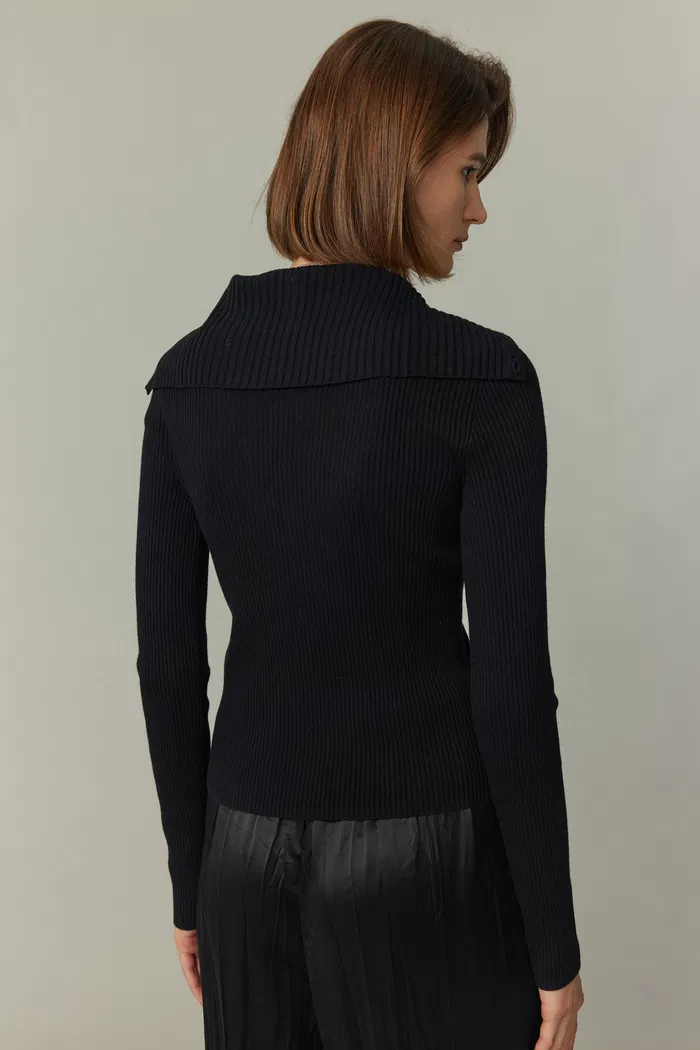 Olivia Fitted Top in Merino Wool Knit - Image 7