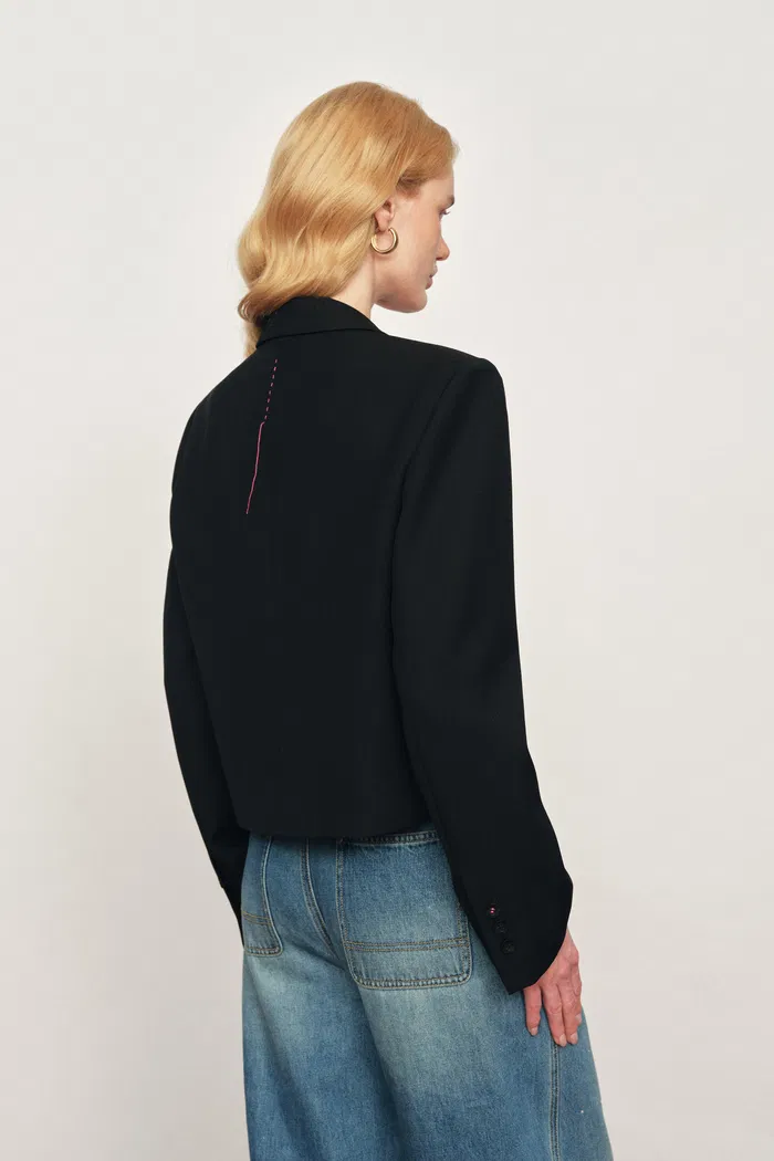 Olivia Signature Hand Stitch Blazer in Sheep Wool - Image 4