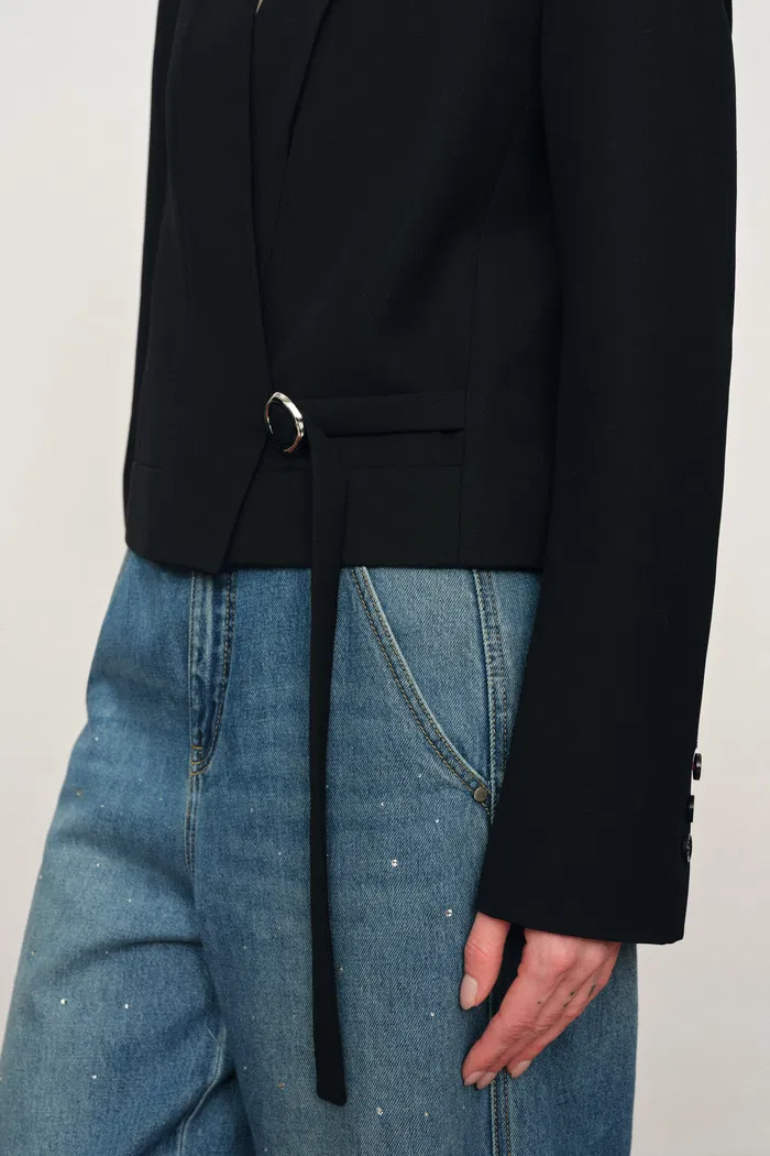 Olivia Signature Hand Stitch Blazer in Sheep Wool - Image 5