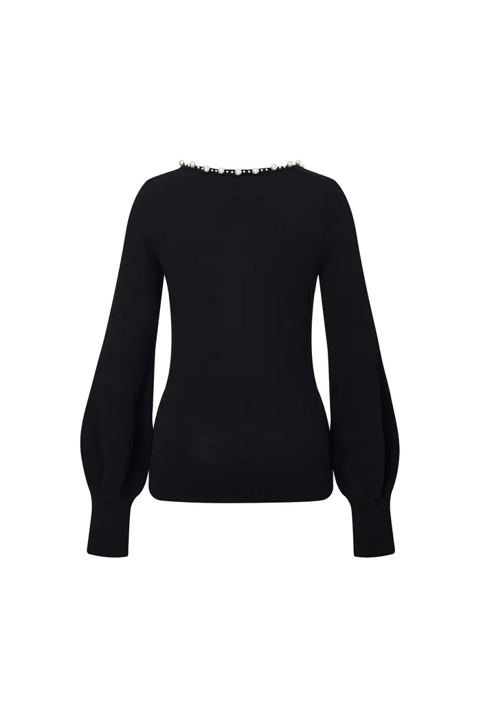 Orion Blouse in Wool Blend Knit - Image 11