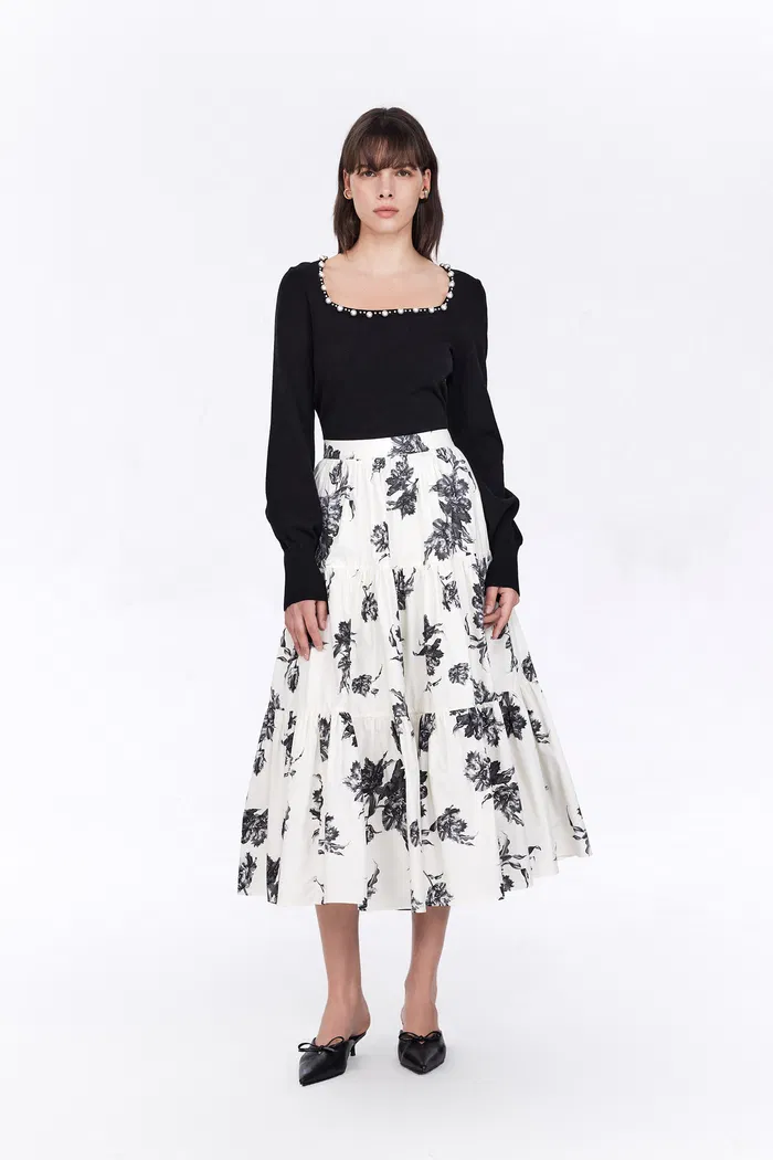 Orion Blouse in Wool Blend Knit - Image 8