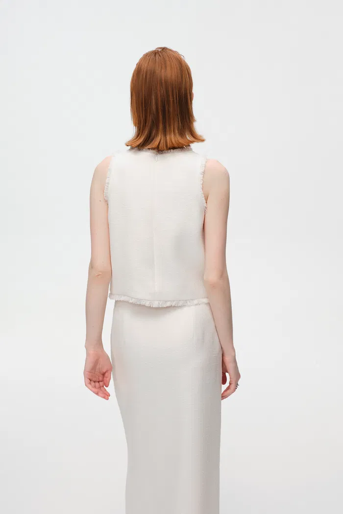 Orla Top in Tweed - Image 5