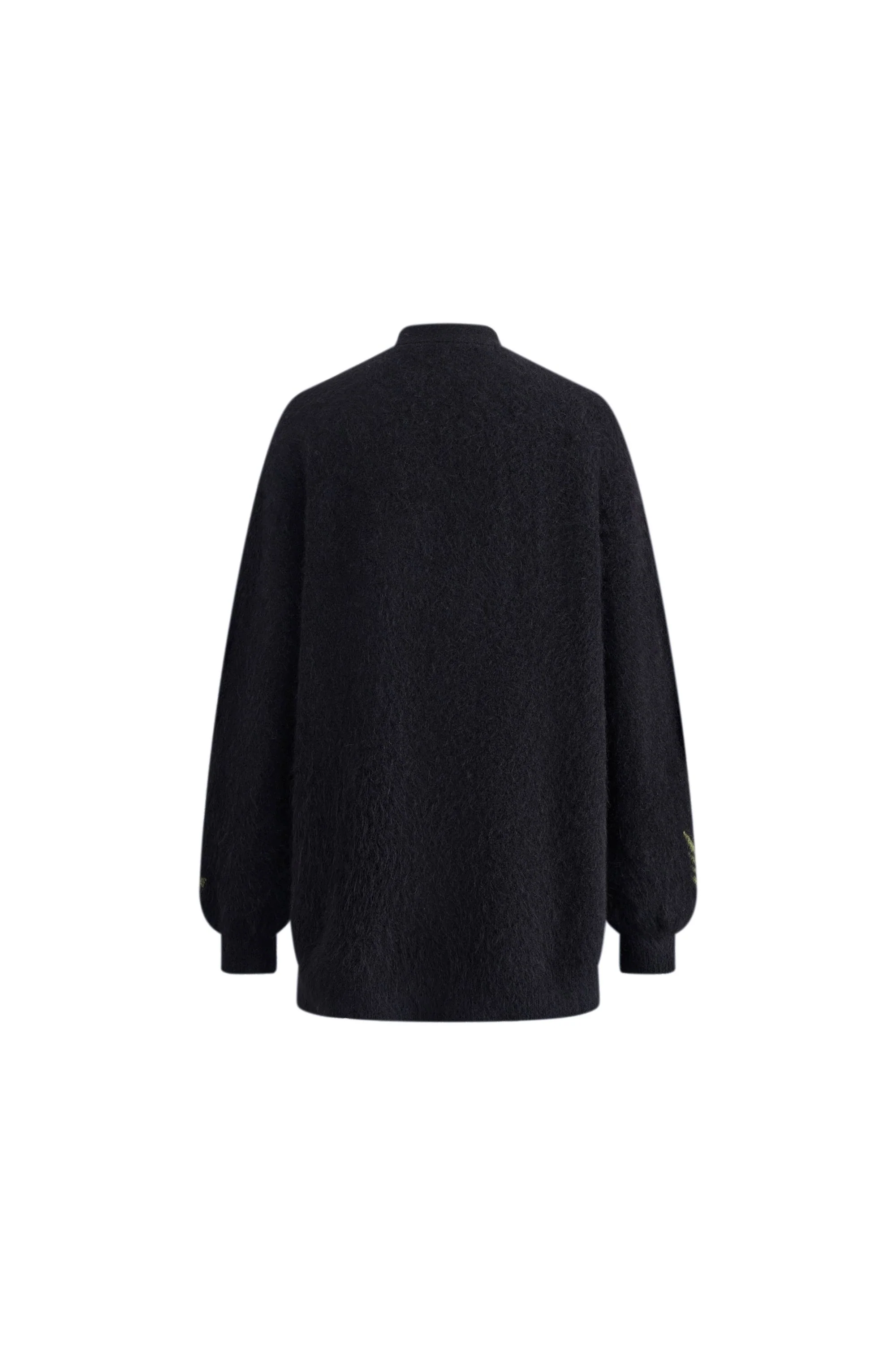 Papaver 3D Floral Embroidered Cardigan in Alpaca Blend Knit - Image 10