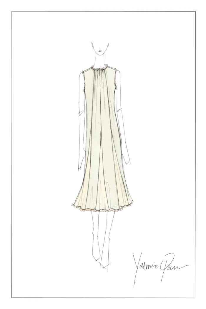 Paz Ruffle Maxi Dress in Acetate-Modal Blend - Image 10