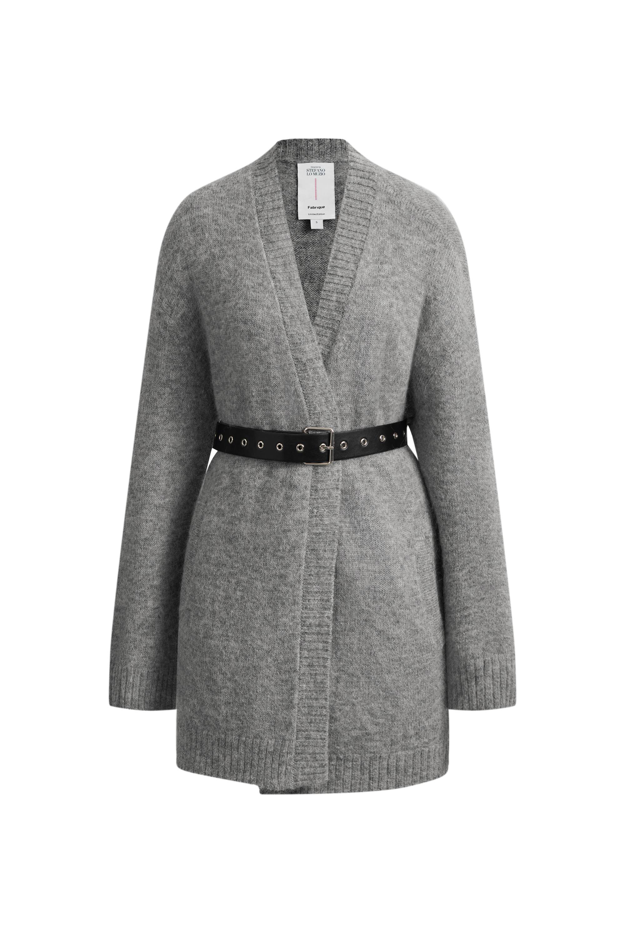 Pegge Detachable Belt Cardigan in Merino Alpaca Blend - Image 6