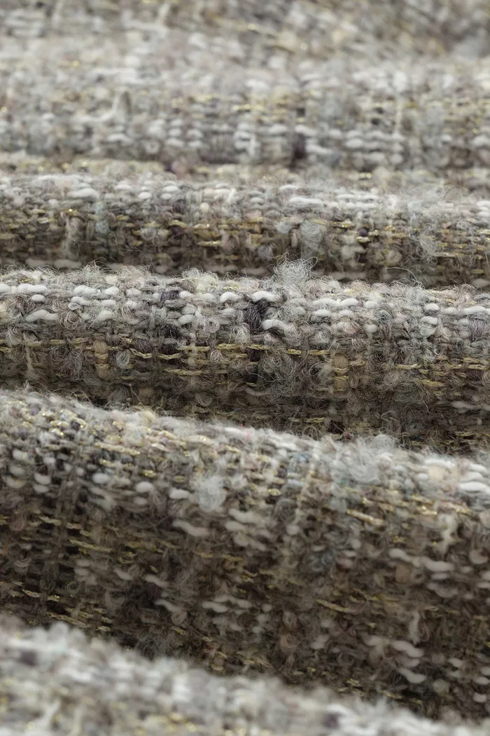 Pensée Double-Breasted Jacket in Lurex Tweed - Image 10