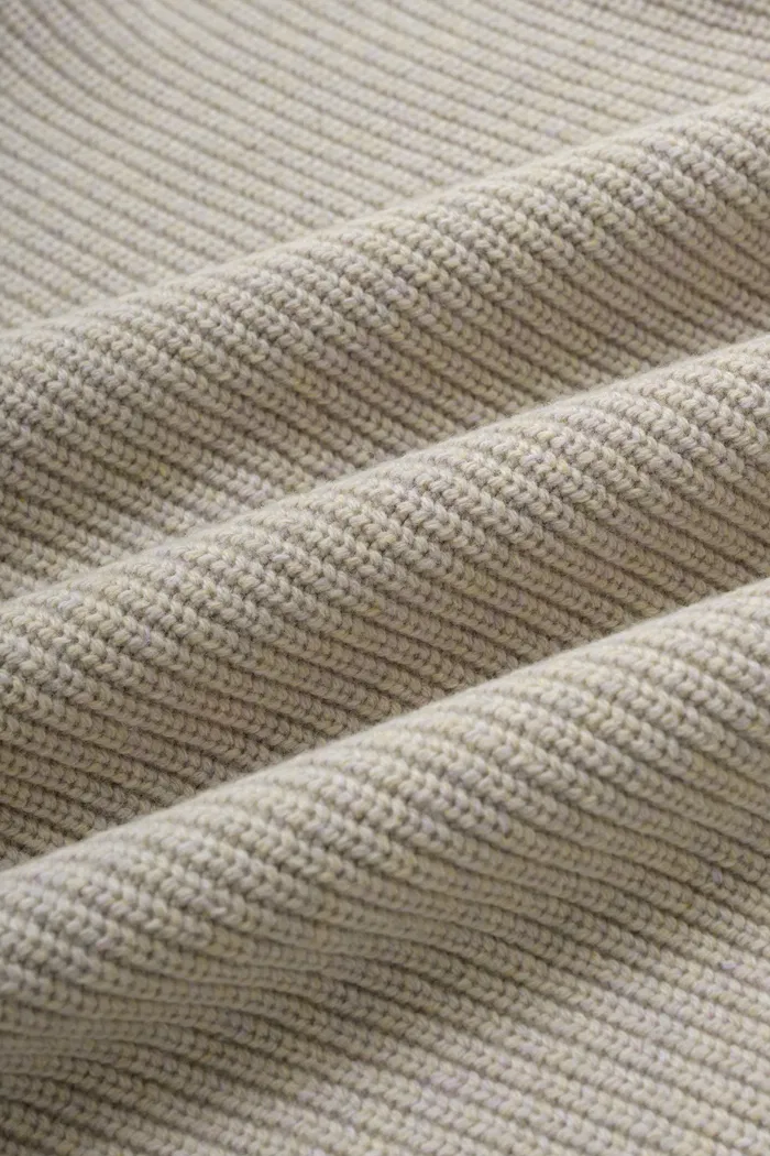 Perina Oversized Turtleneck Sweater in Wool-Cotton Blend Knit - Image 9