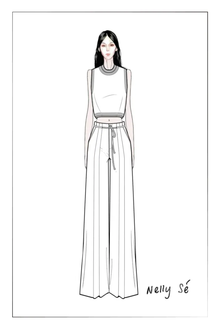 Perla Drawstring Casual Pants in Hemp - Image 10