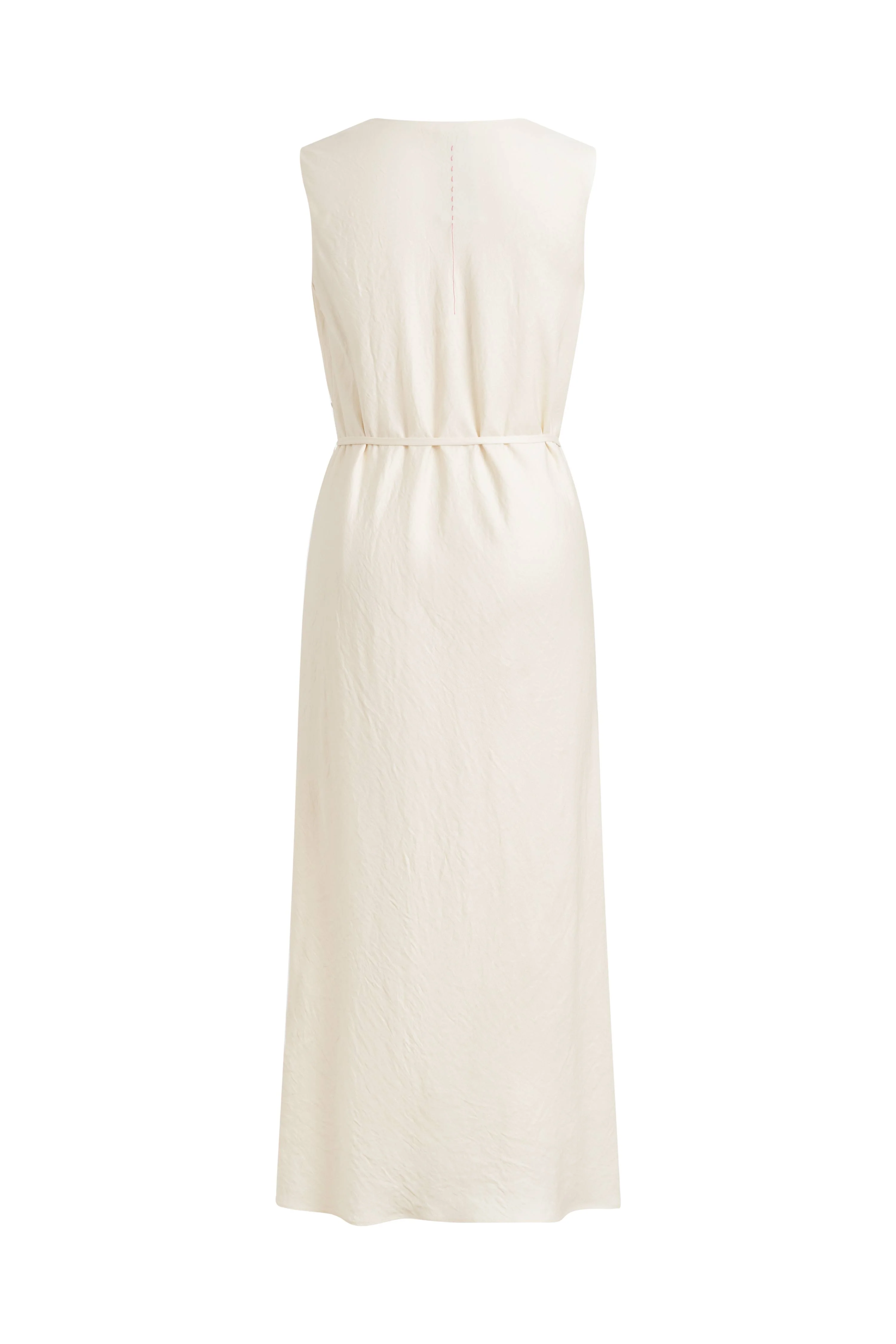 Phoebe Sleeveless Cowl Neck Dress in Crinkle Acetate - Image 9
