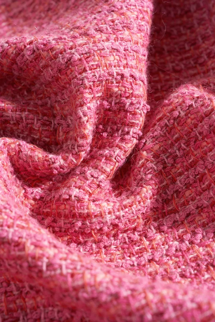 Pissaro Barbie Pink Jacket in Tweed - Image 8