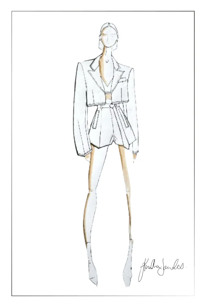 Prevernae Structured Blazer in Fine Wool Blend - Image 10
