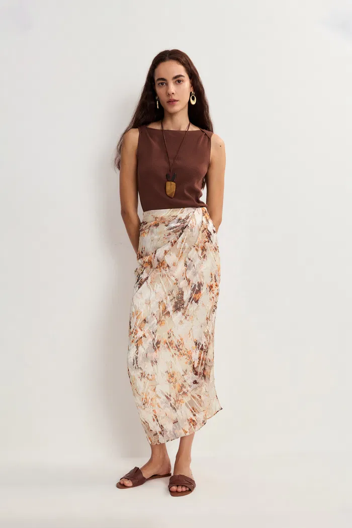 Quinn Vest Top in Summer Acetate Knit - Image 4