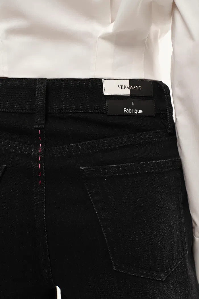 Rebel Washed Jeans Shorts in Thin Denim - Image 6