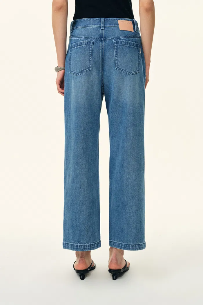 Rodeo Embellished Crop Jeans in Cotton Denim - Image 3