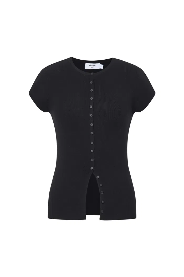 Row Slim Fitt Top in Rayon Blend Knit - Image 10